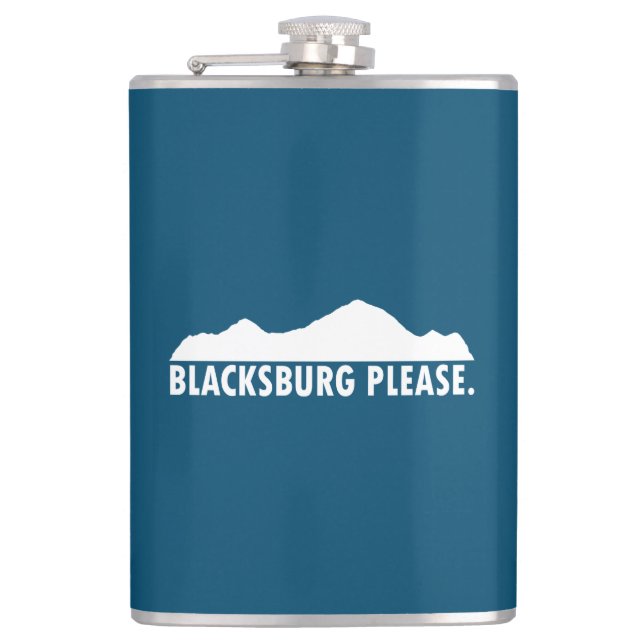  Blacksburg Please Hip Flask (Front)