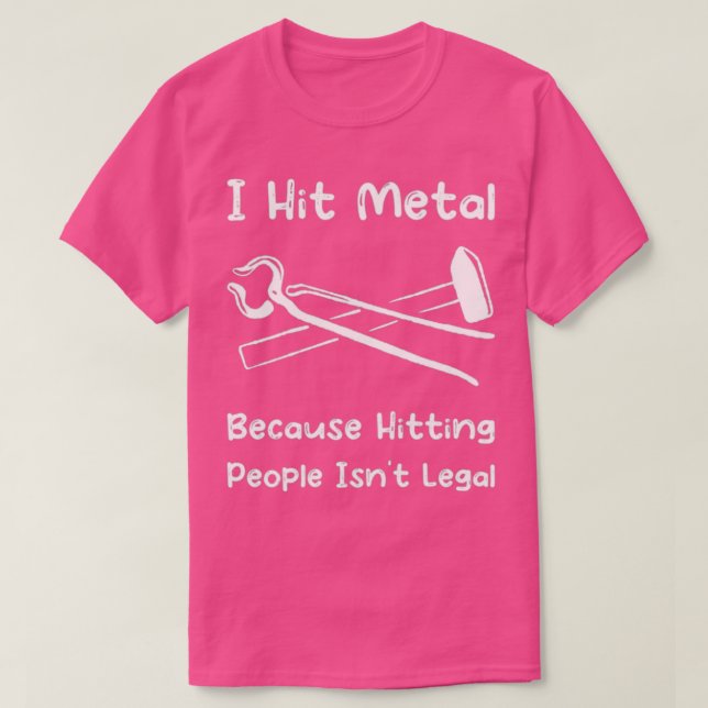 Blacksmith anvil profession farrier gift 4 T-Shirt (Design Front)