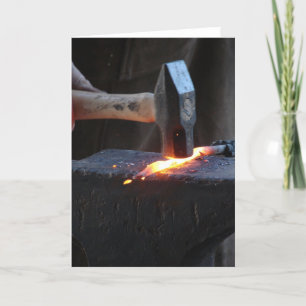 Blacksmith at Work 2 Card