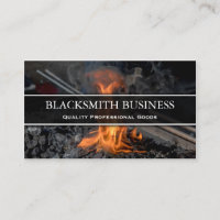 Blacksmith Forge Photo Business Card