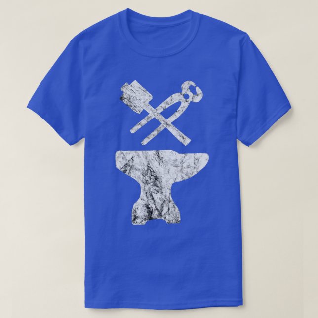 Blacksmith Hammer Sl Forge Bladesmith Tongs T T-Shirt (Design Front)