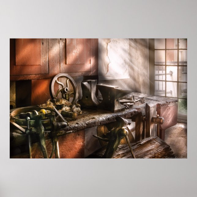 Blacksmith - In my Grandfather's Workshop Poster (Front)