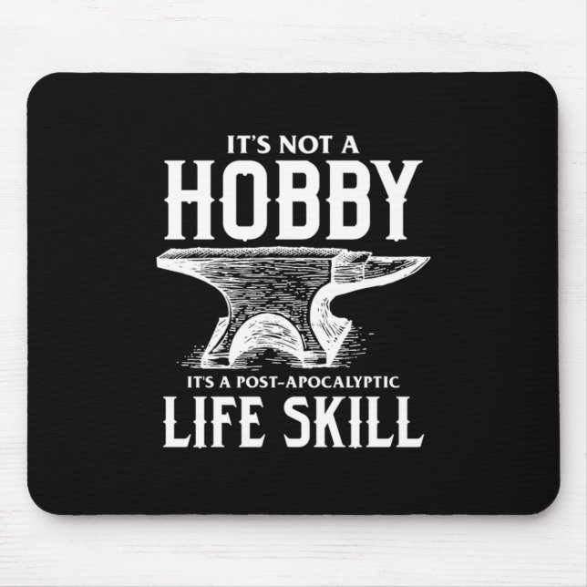 Blacksmith Iron Forging Hammer Farrier Forge Gift Mouse Pad (Front)
