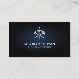 Blacksmith Iron Works Metal Business Card
