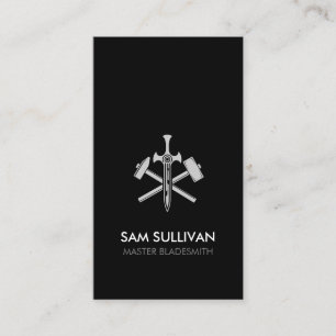 Blacksmith Iron Works Metal  Business Card