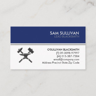 Blacksmith Iron Works Metal  Business Card