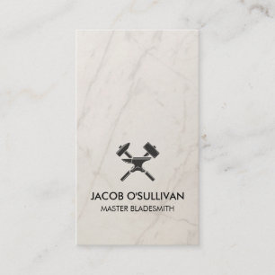 Blacksmith Iron Works Metal Business Card