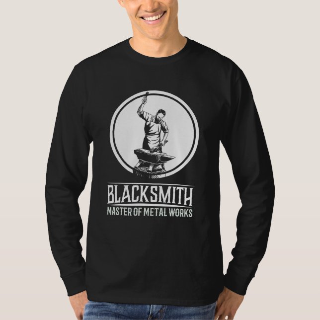 Blacksmith Master I Smith Amboss Craftsman T-Shirt (Front)