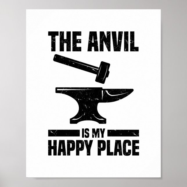 Blacksmith Metalsmith Forging Blacksmithing Forge Poster (Front)