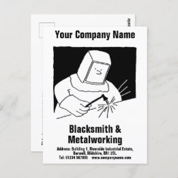 Blacksmith & Metalworking Services Postcard