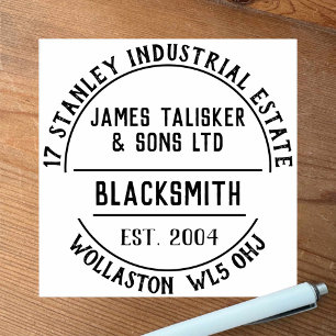 Blacksmith Rubber Stamp