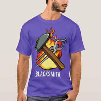 Blacksmith Smithing Sl Hammer and Tong T T-Shirt