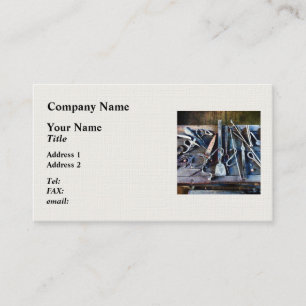 Blacksmith Tools on Table Business Card