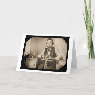 Blacksmith Working Daguerreotype 1846 Card