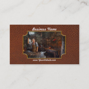 Blacksmith - Working the forge Business Card