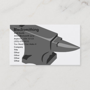 Blacksmithing Business Card
