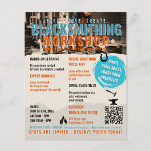 Blacksmithing workshop Flyer small 