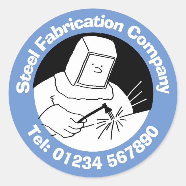 Blacksmiths & Welders Steel Fabrication & Welding Classic Round Sticker (Front)
