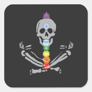 BlackStitch - Chakras Square Sticker