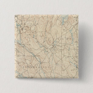 Blackstone, Massachusetts 2 Inch Square Button