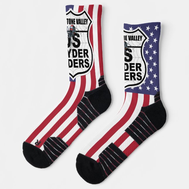 Blackstone Valley Chapter - Socks Logo US Flag (Left)