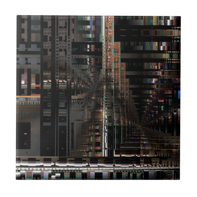 BlackTechnology Circuit Board Electronic Computer. Tile (Front)