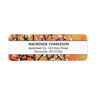 Blackthorn Blossom Landscape Painting Address