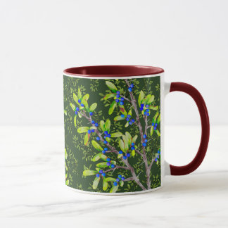 Blackthorn dark green mug