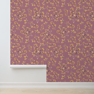Blackthorn gold powder red wallpaper
