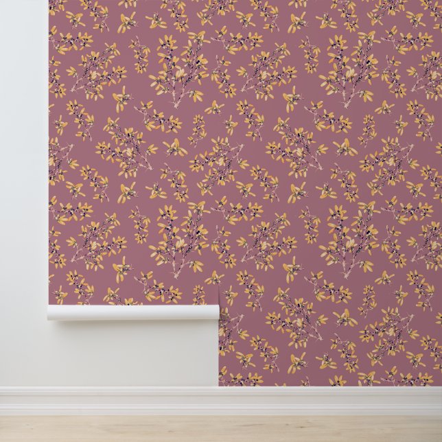 Blackthorn gold powder red wallpaper (Application)