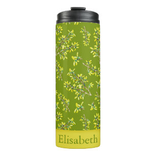 Blackthorn green pattern personalized thermal tum tumbler