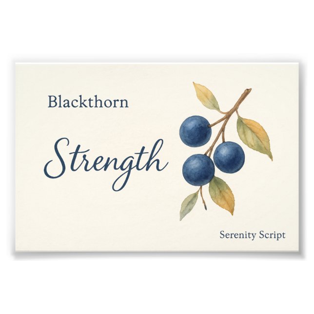 Blackthorn — Strength Photo Print (Front)