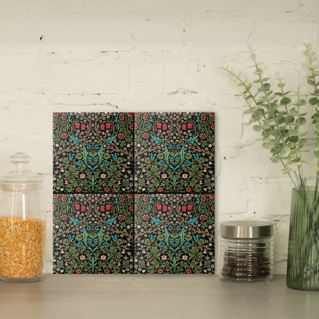 Blackthorn Wildflower Pattern William Morris Tile (Creator Uploaded)