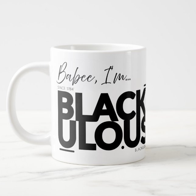 BLACKULO.US™ "Babee I'm..." – Founders Flex 🔥 Large Coffee Mug (Left)