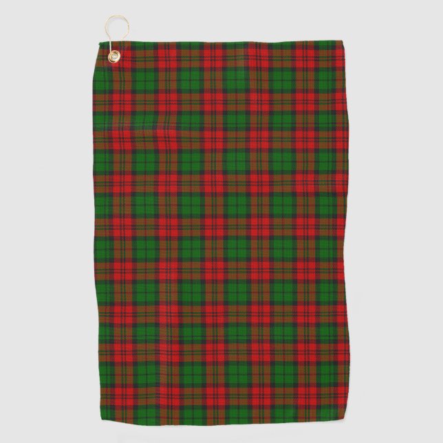 Blackwatch Campbell Tartan Red Green Plaid Golf Towel (Front)