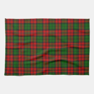 Blackwatch Campbell Tartan Red Green Plaid Kitchen Towel