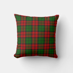 Blackwatch Campbell Tartan Red Green Plaid Throw Pillow