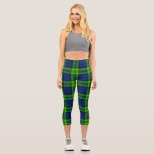 Blackwatch Plaid Tartan Capri Leggings