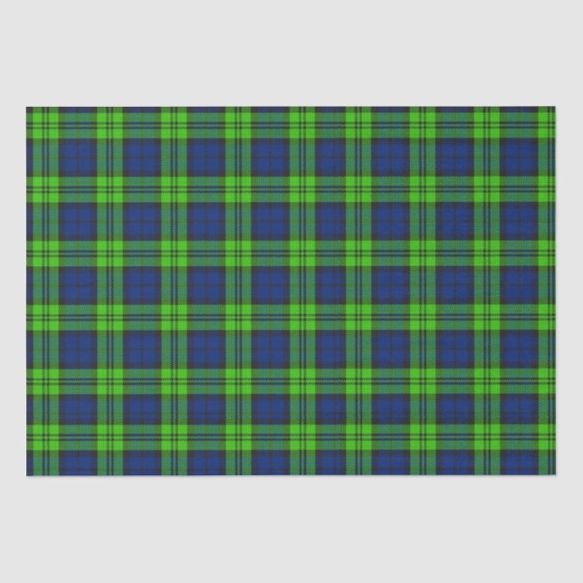 Blackwatch Plaid Tartan Tissue Paper (Front)