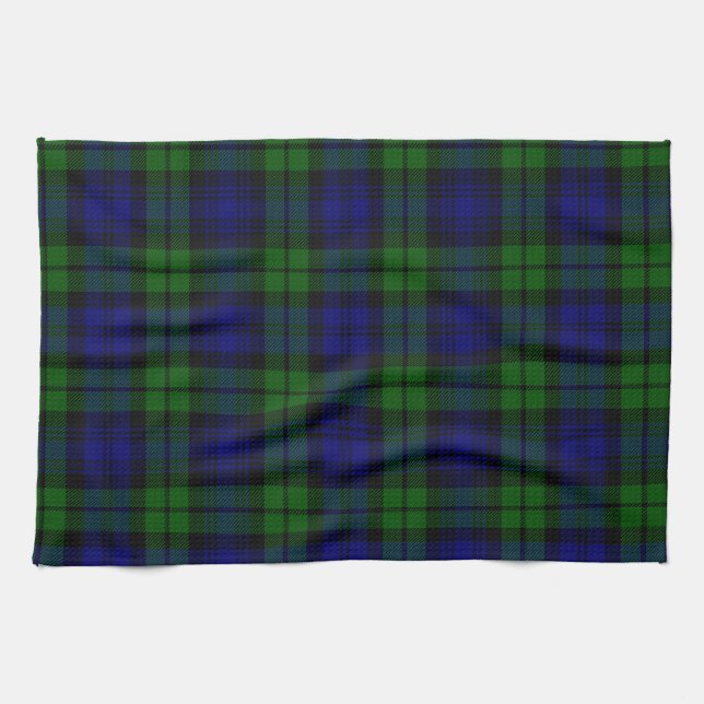 Blackwatch tartan Campbell clan Kitchen Towel (Horizontal)