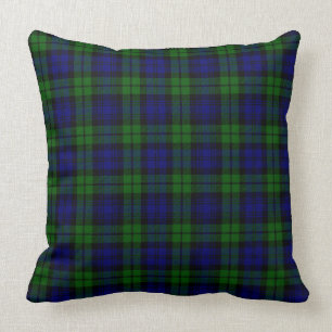 Blackwatch tartan Campbell clan Throw Pillow