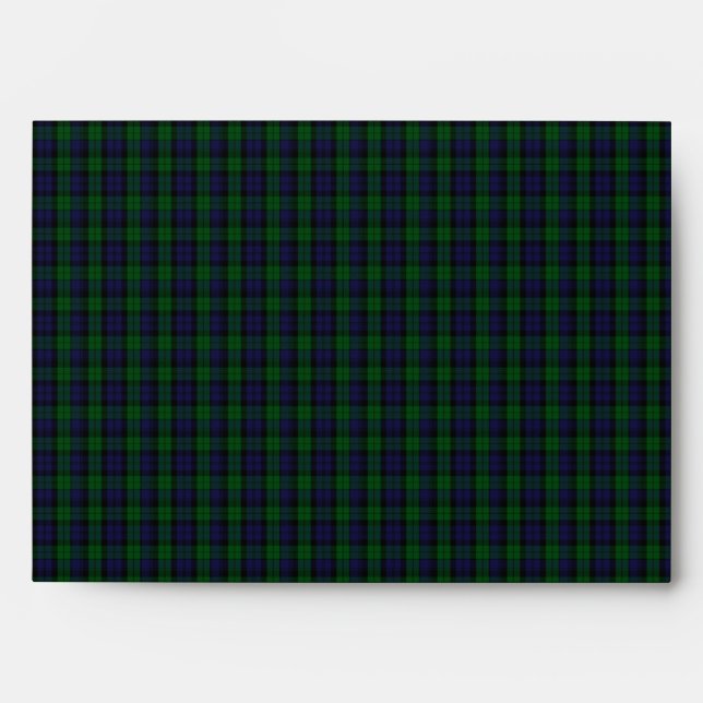 Blackwatch Tartan Envelope (Front)