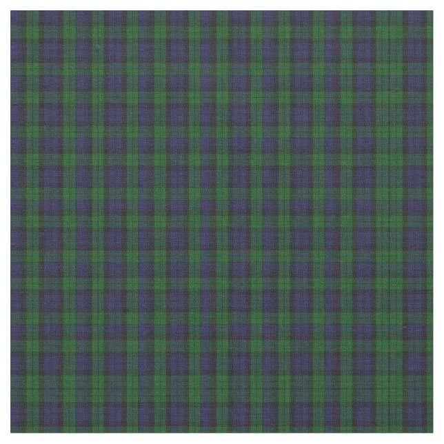 Blackwatch Tartan Fabric (Close Up)