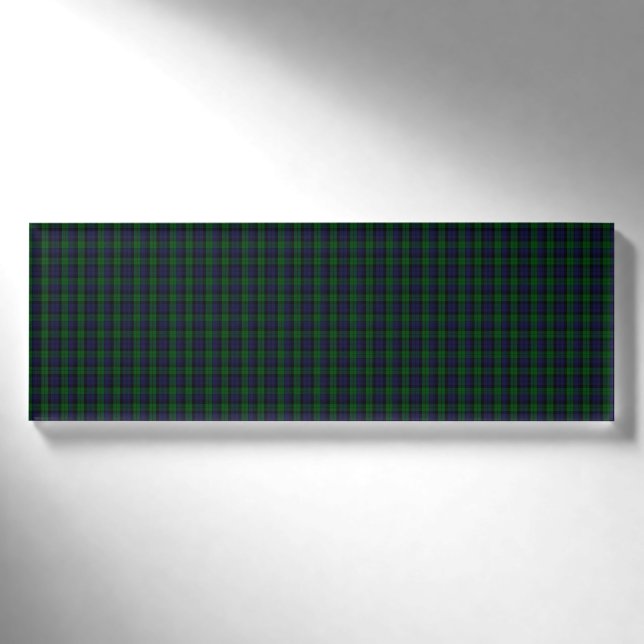 Blackwatch Tartan Name Tag (Front)