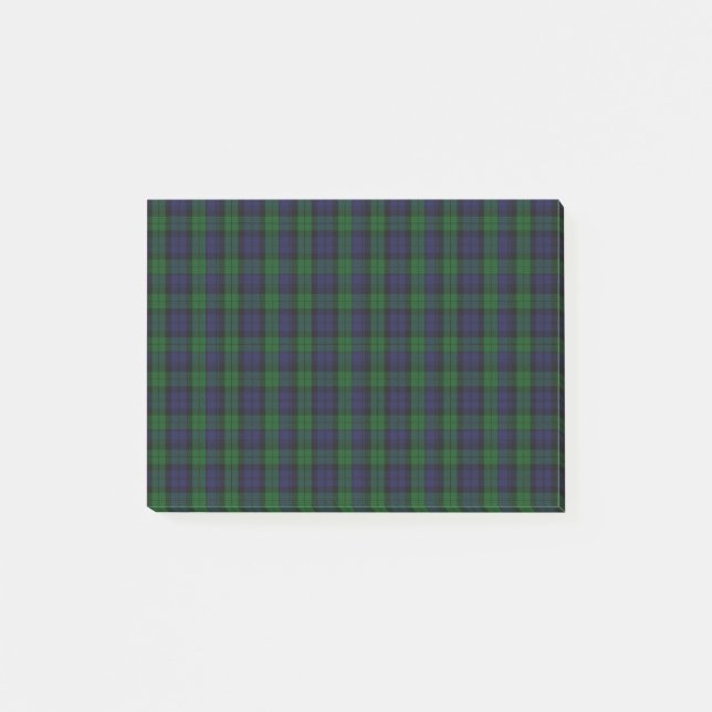 Blackwatch Tartan Post-it Notes (Front)