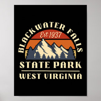 Blackwater Falls State Park West Virginia Mountain Poster