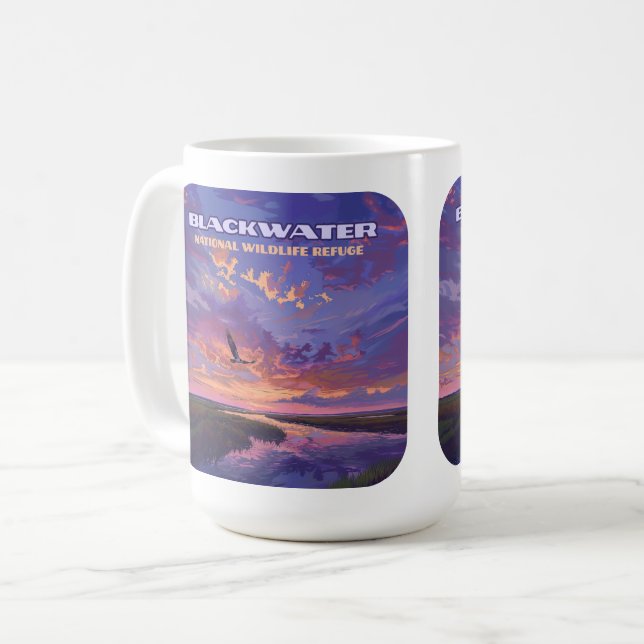 Blackwater National Wildlife Refuge Park Maryland  Coffee Mug (Front Left)