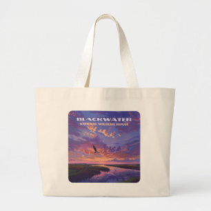 Blackwater National Wildlife Refuge Park Maryland Large Tote Bag