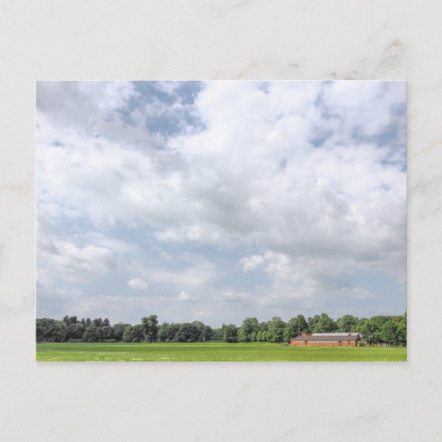 Blackweir Fields, Bute Park, Cardiff, Wales. Postcard (Front)