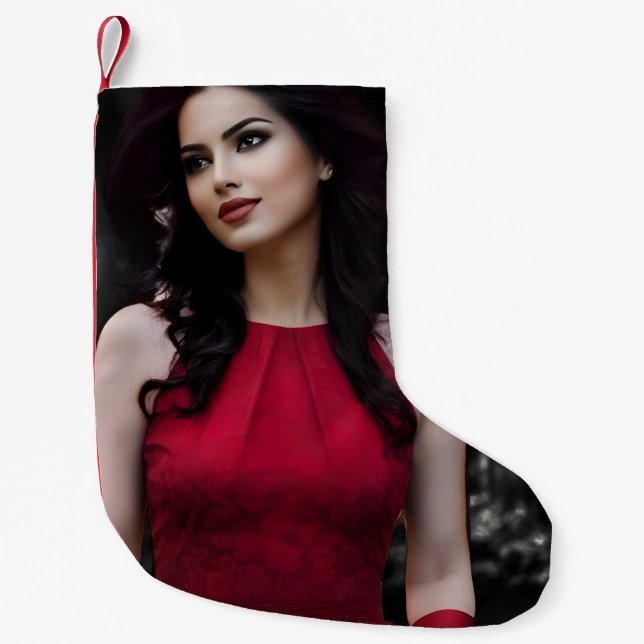 BlackWhiteRed christmas stocking (Front)